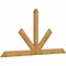 Ekena Millwork Saratoga Rough Sawn Timber Gable Bracket, Western Red Cedar, 108"W x 54"H x 2"D x 6"F, 12/12 Pitch GBW108X54X0206SAR00RWR - alternate 3